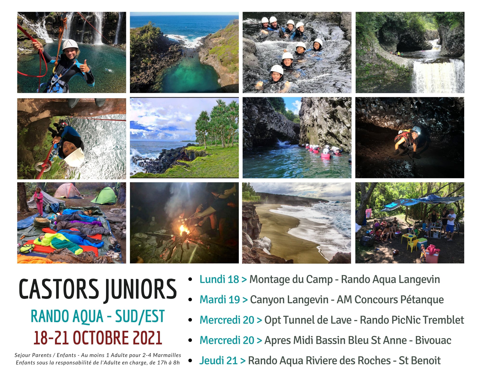 Camp Castors Juniors Rando Aqua Sud/Est