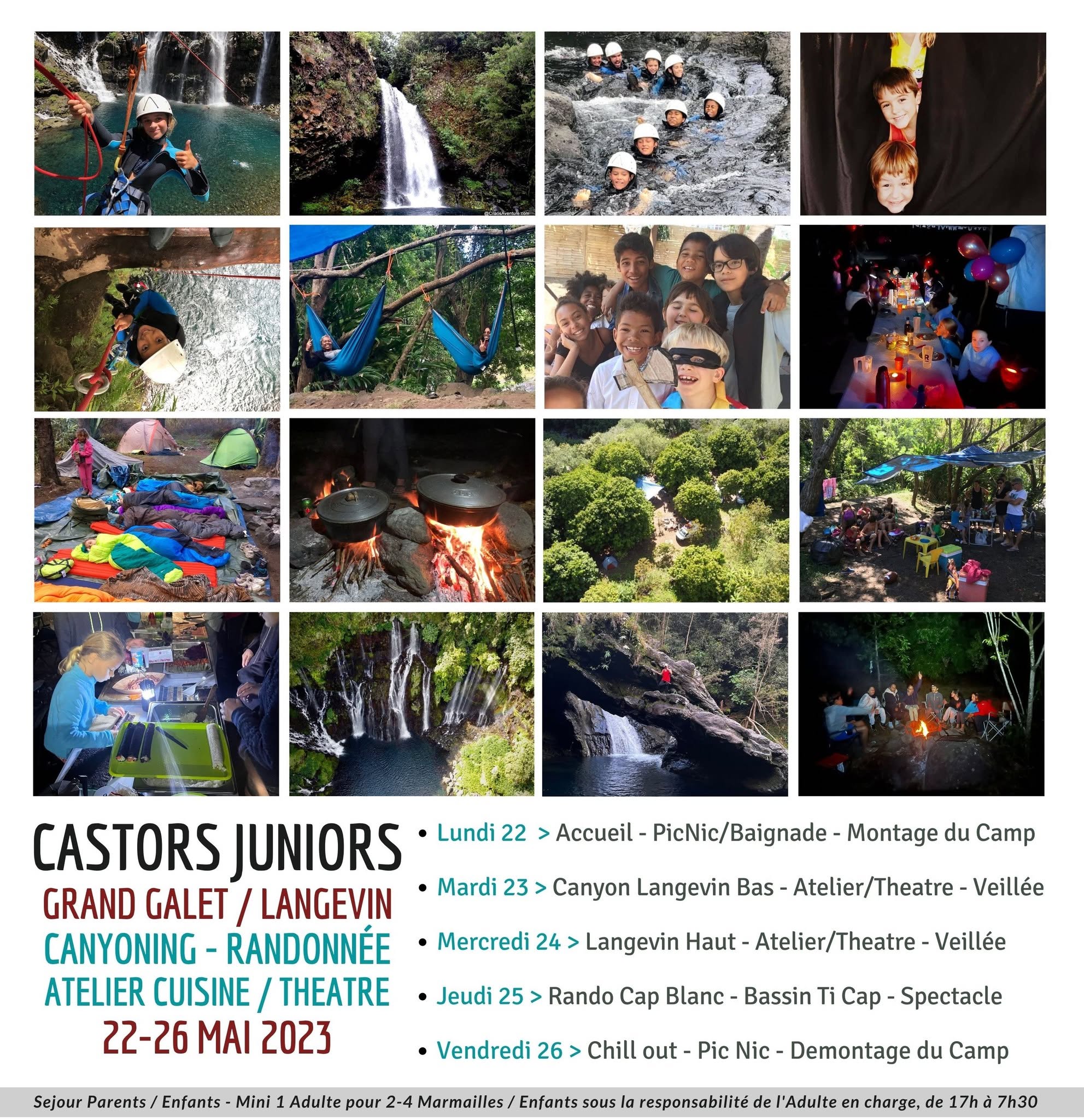Camp Castors Juniors Grand Galet - Canyoning et randonnée